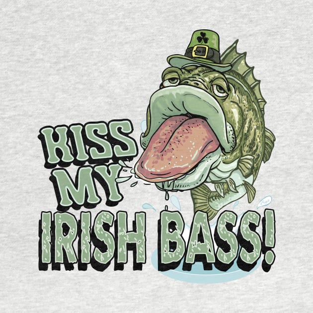 Kiss My Irish Bass St. Patricks Day by Mudge